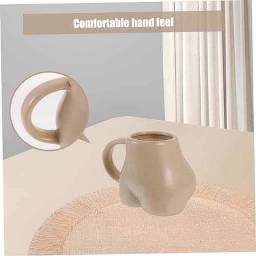 KICHOUSE Butt-Shaped Coffee Mug Novelty Cup for Coffee Tea