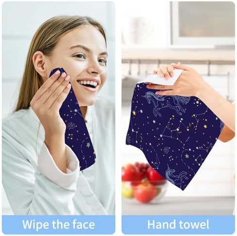 Elegant Unicorn Washcloth Set