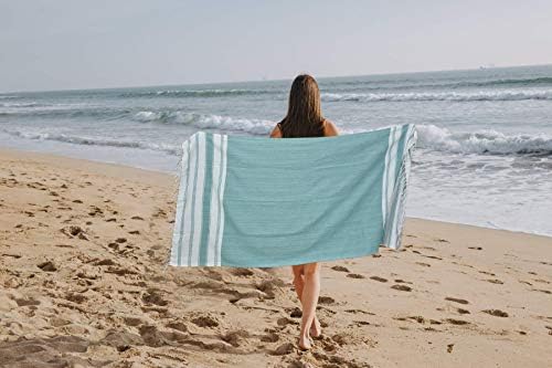 GLAMBURG Turkish Cotton Beach Towels Set Perfect for Every Day