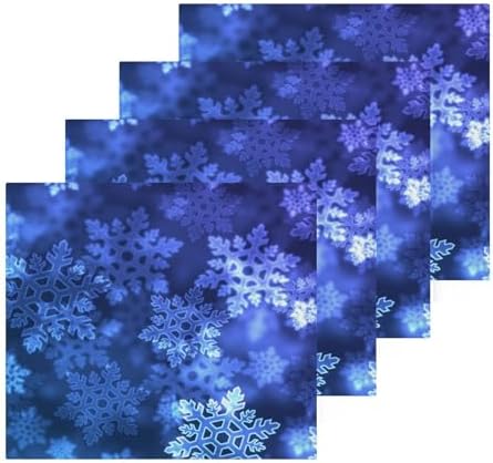 YETTASBIN Christmas Snowflake Washcloths 2 Pack