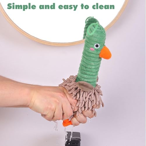Cartoon Duck Chenille Hand Towel 2-Pack