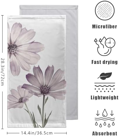 Hand Towels Pure Purple Flowers bursting with Style
