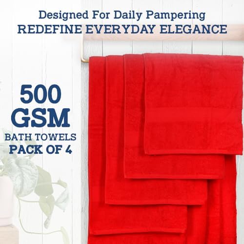 Luxury 4-Pack Bath Towels by Casa Lino