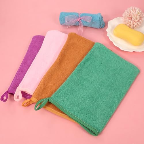 5-Pack Microfiber Face Body Washcloths