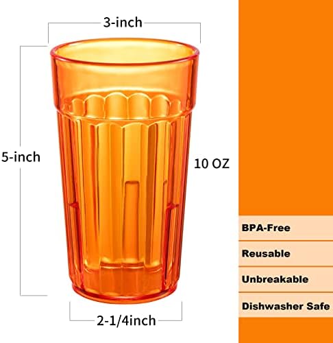 BPA-Free 10-Pack Small Drinking Glasses Perfect for Daily Use