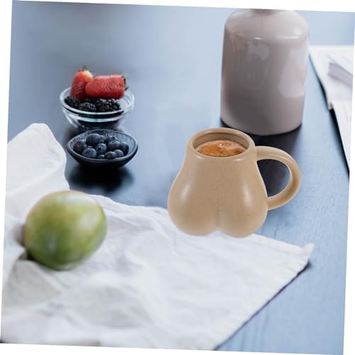 KICHOUSE Butt-Shaped Coffee Mug Novelty Cup for Coffee Tea