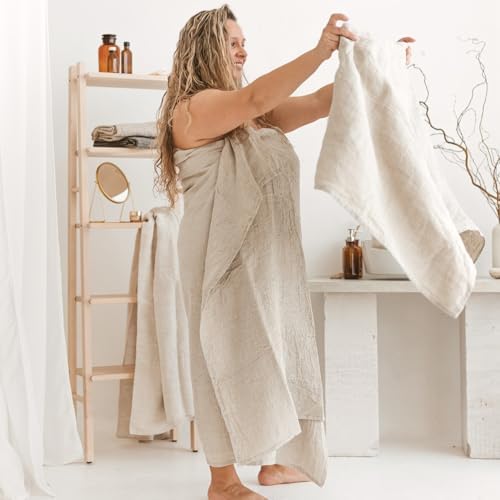 Extra Large Linen Bath Towel