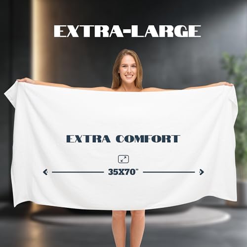 White Classic Extra Large Bath Sheets 2 Pack