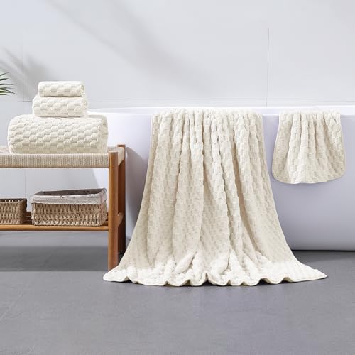Luxe Extra Large Bath Towel Set for Home Sponsored by NALIVO