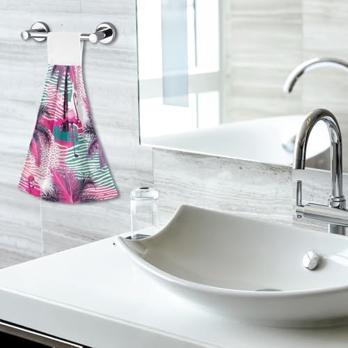 RPLife - Pink Flamingo Hanging Towels for Kids - Super Soft and Absorbent