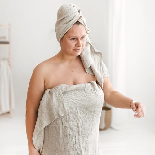 Extra Large Linen Bath Towel