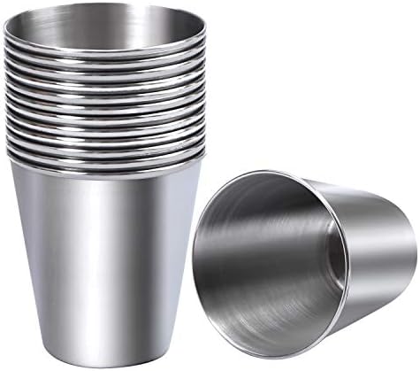 Ruisita 12-Piece Stainless Steel Shot Cups