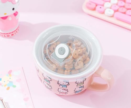 Silver Buffalo Sanrio Hello Kitty Soup mug with Lid