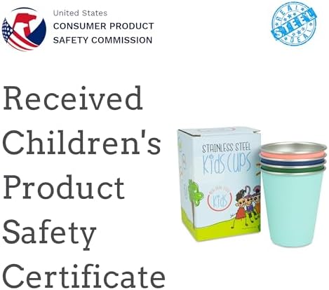 Kids stainless steel cupsReal Deal Steel