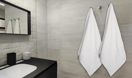 High-Quality White Bath Towels for Commercial Use