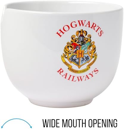 Silver Buffalo Hogwarts Railways Harry Potter Ceramic Ramen Rice Bowl with Chopsticks