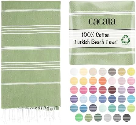 Cacala Trifecta Balance Lightweight Turkish Cotton Beach Towel