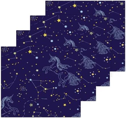Elegant Unicorn Washcloth Set