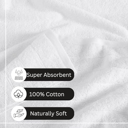 Premium Luxury Cotton Bath Towels Set for Clean Comfort