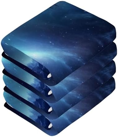 Blue Sky Washcloths - 2-Pack of Soft Absorbent Reusable Face Towels