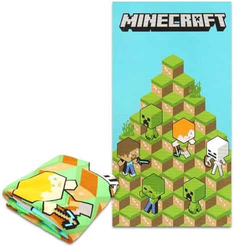 Minecraft Beach Towel Stickers Cool Decor for Boys Girls