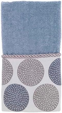 Nickel-Plated Fingertip Towel Soft-absorbent cotton with Dotted Circles DesignIRI