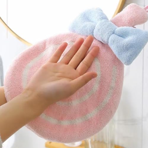 POMN Kids Hand Towels Cute Bow Tie Design Durable and Absorbent