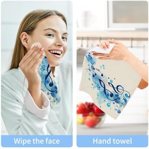 Musical Note Washcloth Set - Soft Reusable