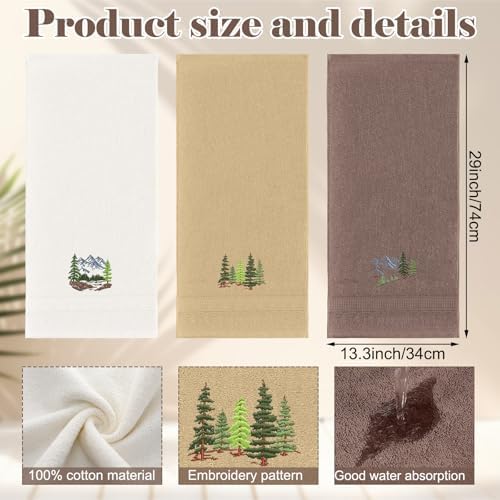 3-Piece Mountain Hand Towels