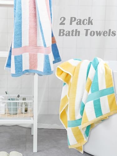 Bath Time Style - 100 Cotton Bath Towels for Relaxing Style