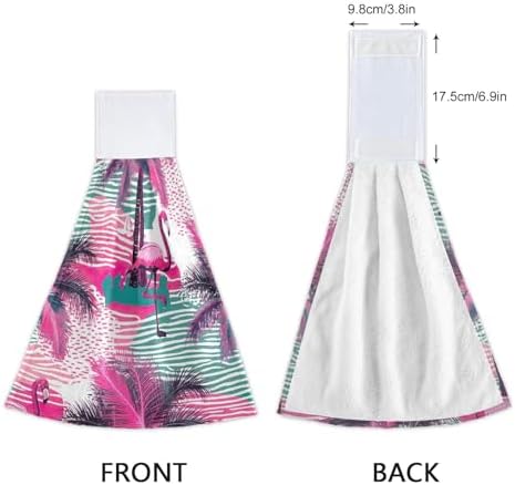 RPLife - Pink Flamingo Hanging Towels for Kids - Super Soft and Absorbent