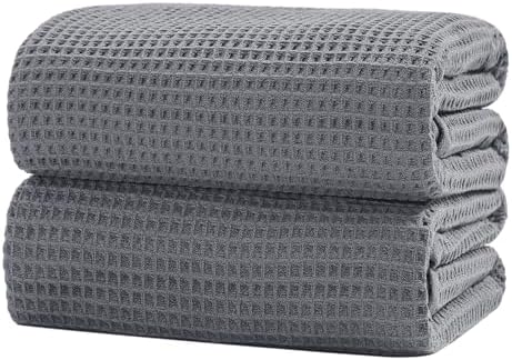 XIQ Oversized Waffle Weave Bath Towels