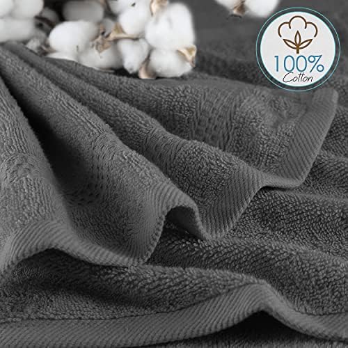 Hearth Harbor Washcloth Set - 12 PIECE - 13x13 - Premium Cotton
