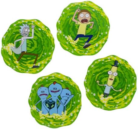 Paladone 3D Rick and Morty Drink Coasters Set of 4