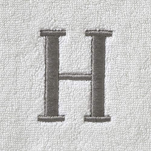 casual hand towel set with monogram design