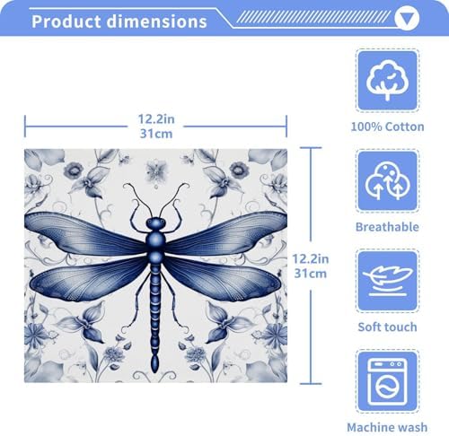 Dragonfly Washcloth Set - Perfect Size Soft Absorbent
