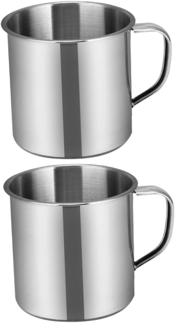 Garneck 10-Piece Stainless Steel Kindergarten Drinking Cups