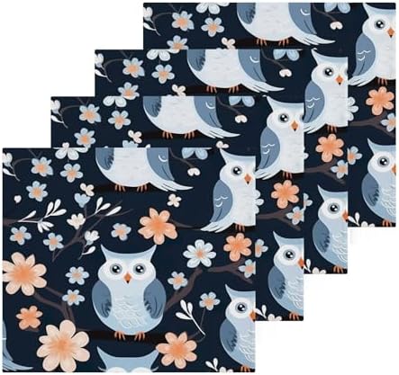 Yetasbin Owl Washcloths
