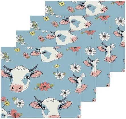 YETTASBIN Cute Cow Washcloths 2 Pack 1