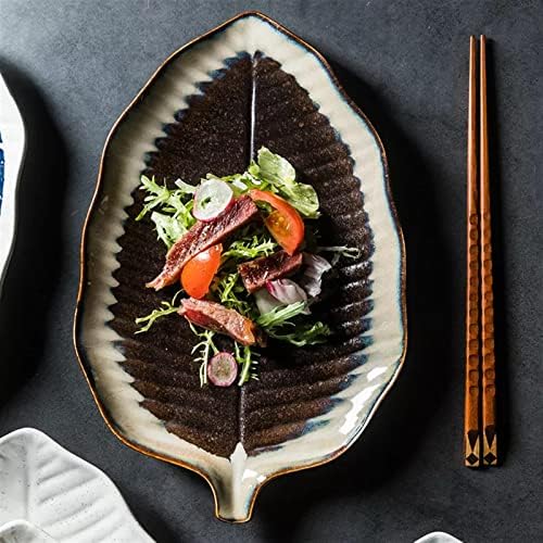Ceramic Leaf Dinner Plates
