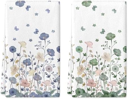 Wildflower Hand Towels Set of 2