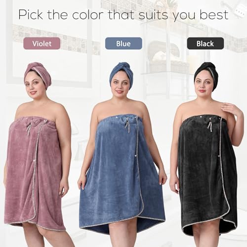 OneDream Plus Size Towel Wrap for Women