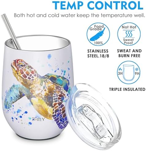 Stylish Stemless Travel Wine Tumbler With Lid Straw