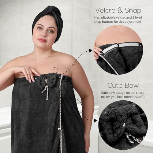 OneDream Plus Size Towel Wrap for Women