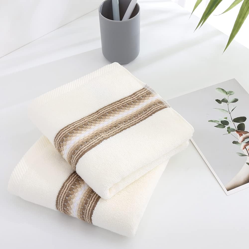 Beige Hand Towels Set of 2