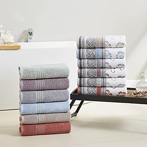 Modern Threads 6-Piece Cotton Towel Set - Luxurious Bath Kitchen Essentials