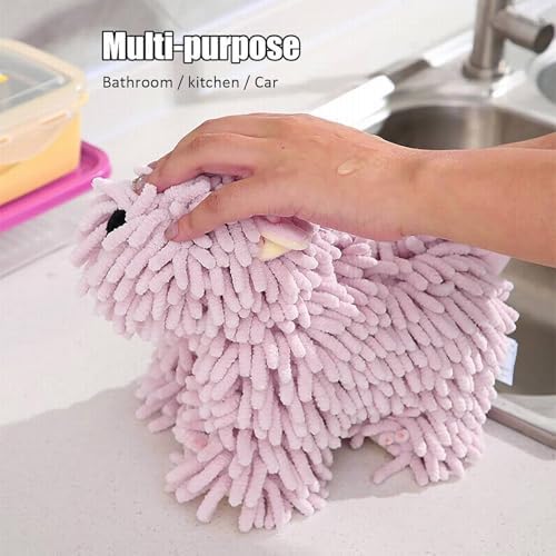 Chenille Towel Ball Premium Soft Absorbent Hand Towel for Home Use