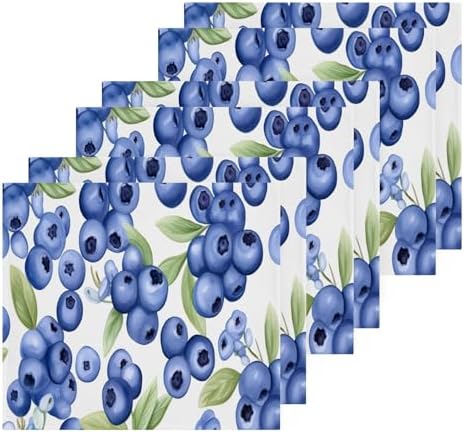 Perfect Soft Baby Washcloth Reusable 12x12-inch Blueberry Absorbent Towels