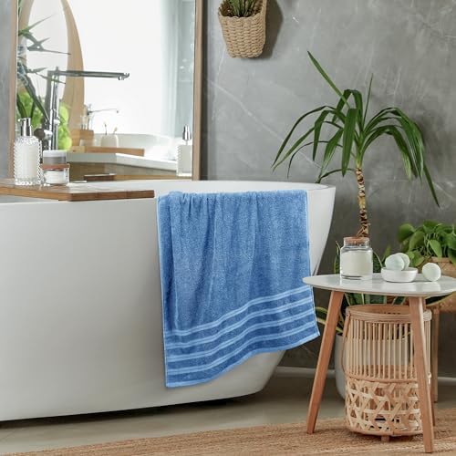 Utopia Premium Bath Towels Set Electric Blue