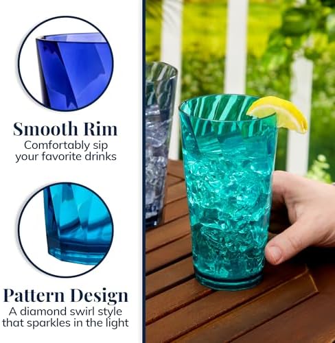 Charming Chalice in coastal blue and grey Made in USA BPA-free